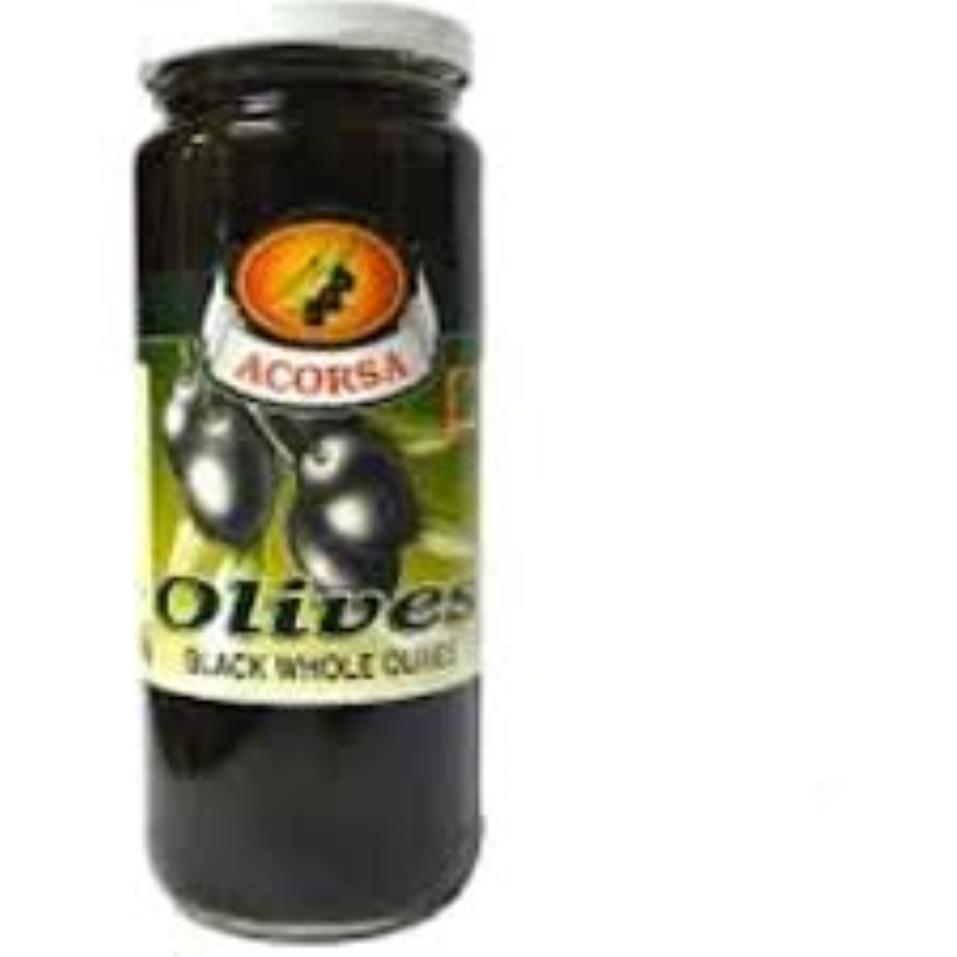 ACORSA BLACK OLIVE WHOLE 350G